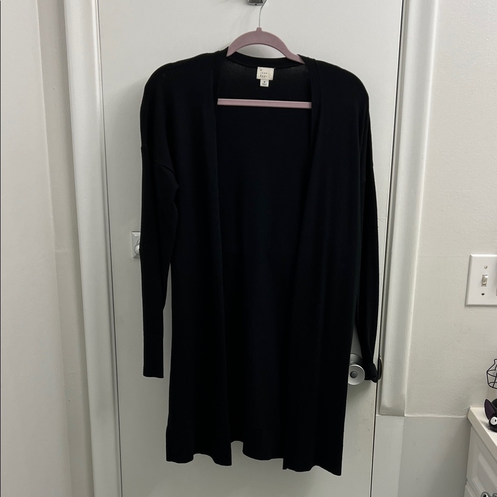 a new day Black Longline Cardigan